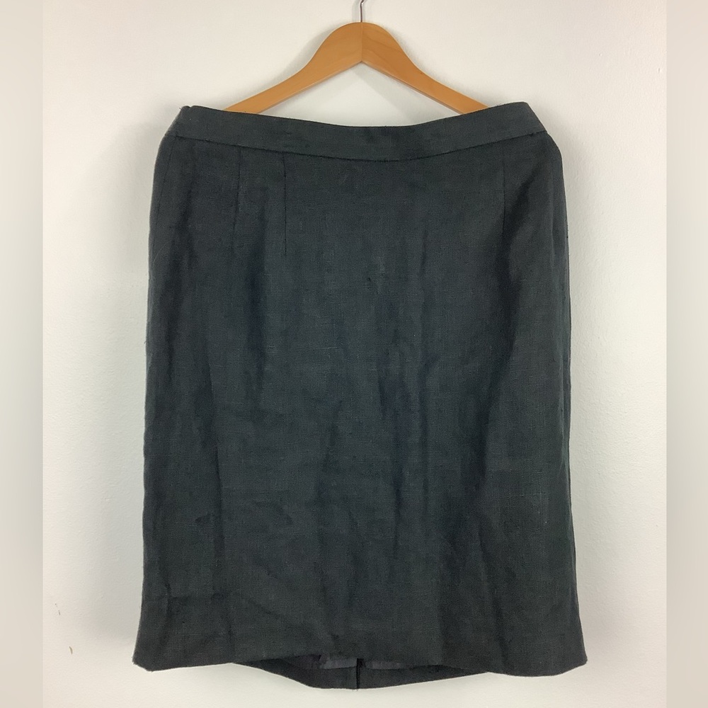 NWT Jessica Holbrook Black Linen Skirt size 20W. Waist 34”